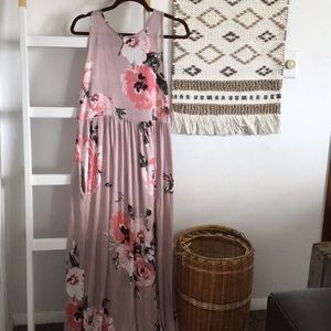 Long floral dress